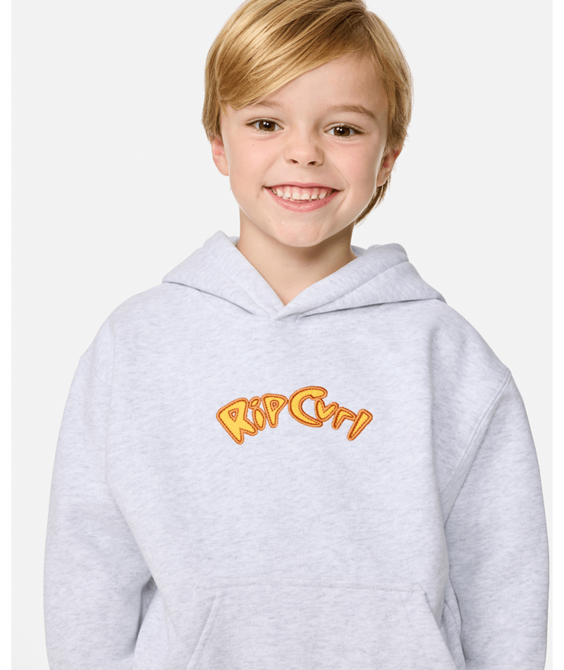 Rip Curl Ride The Wave Hood - Boy in LIGHT GREY HEATHER
