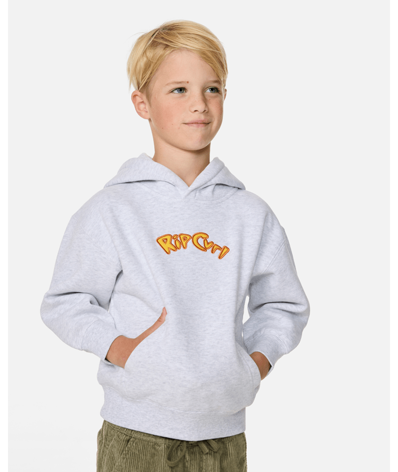 Rip Curl Ride The Wave Hood - Boy in LIGHT GREY HEATHER