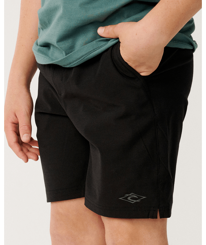 Rip Curl Boardwalk Phase Volley-Boy in BLACK