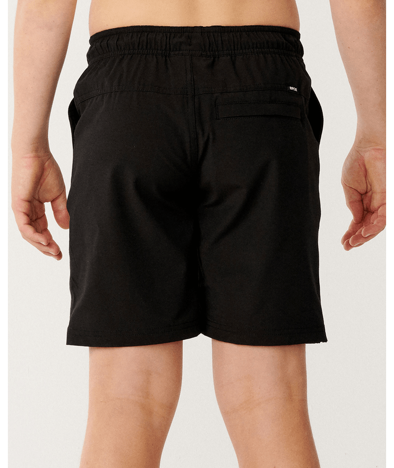 Rip Curl Boardwalk Phase Volley-Boy in BLACK