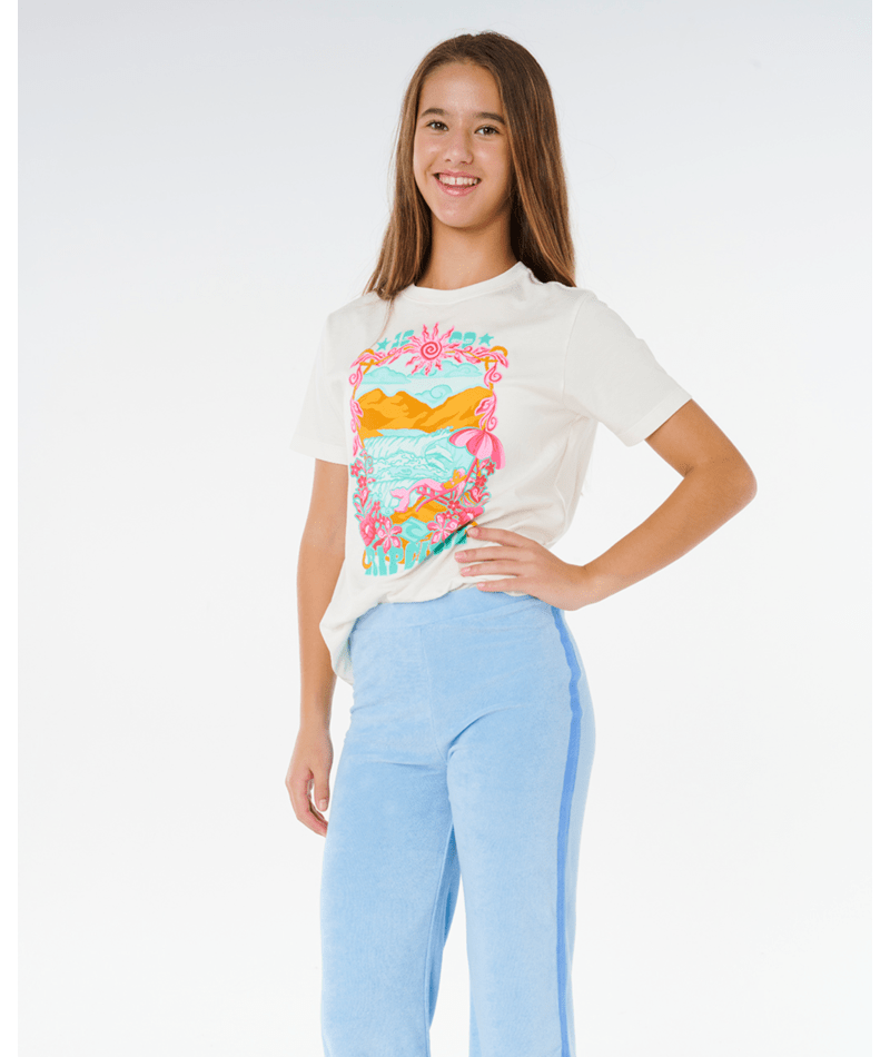 Rip Curl Sunshine Terry Pant - Girl in LIGHT BLUE