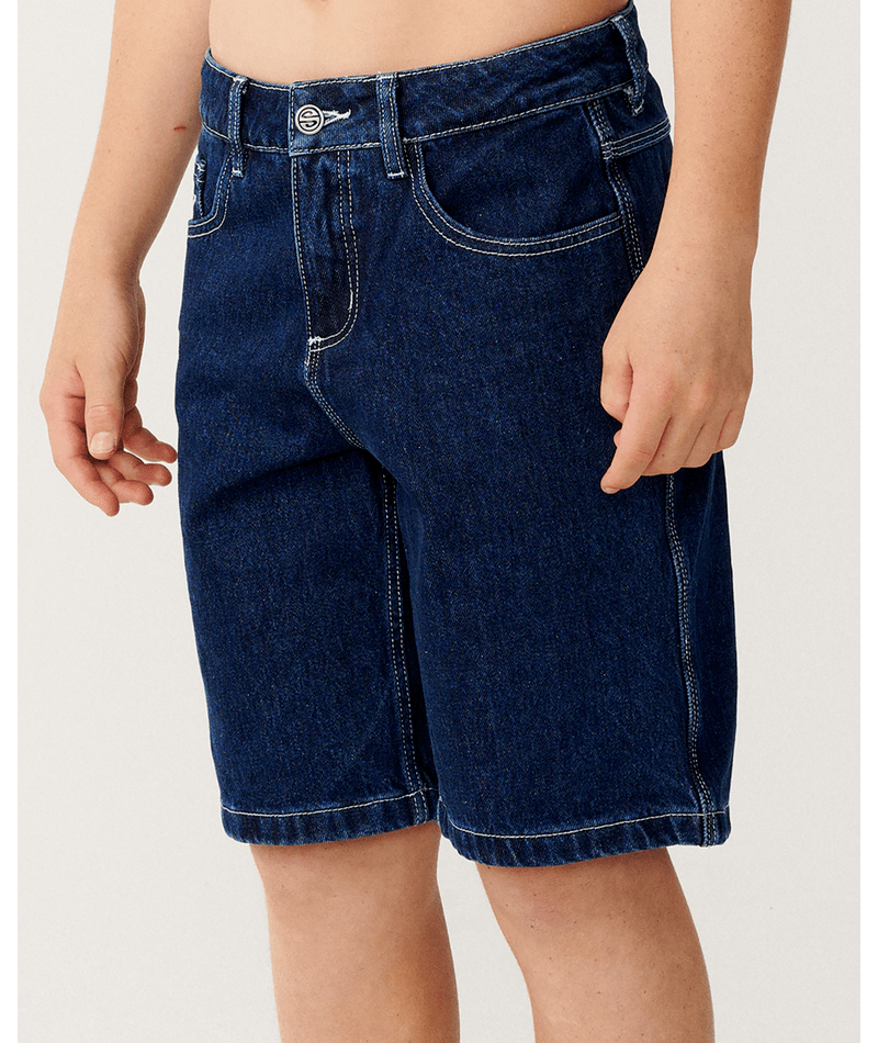 Rip Curl Medina Script Walkshort-Boy in True Indigo
