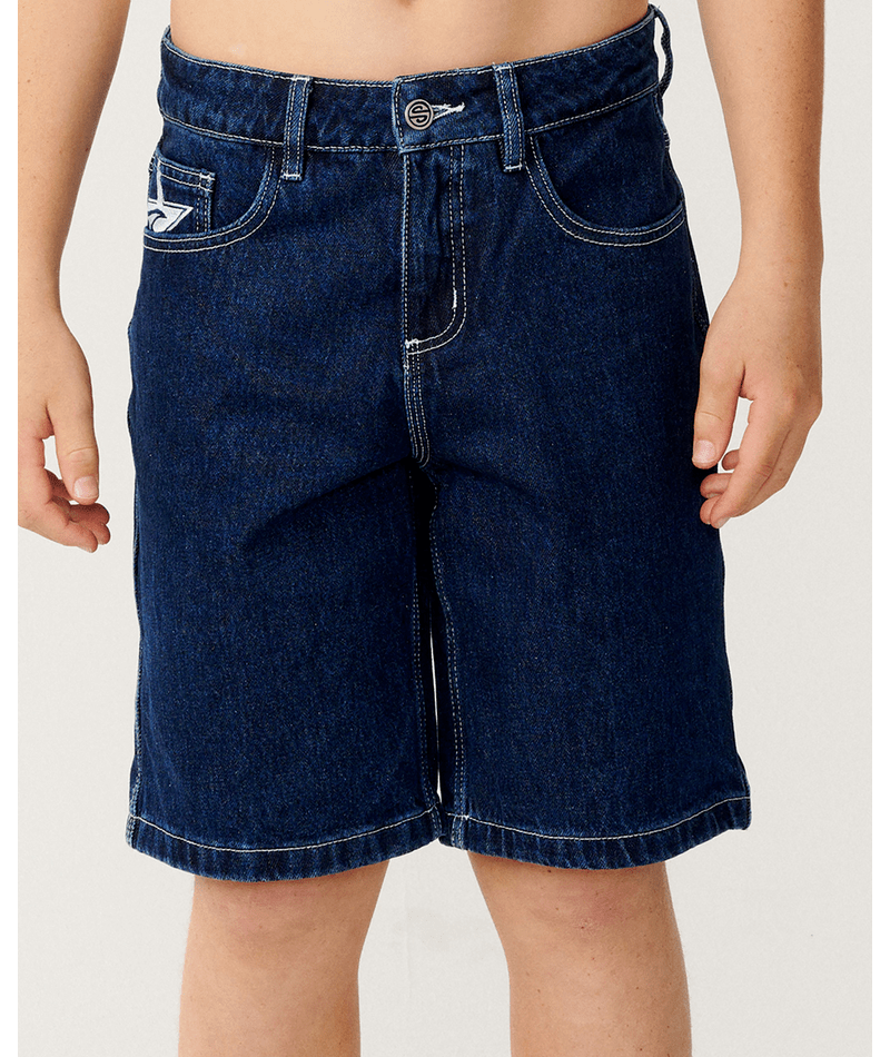 Rip Curl Medina Script Walkshort-Boy in True Indigo