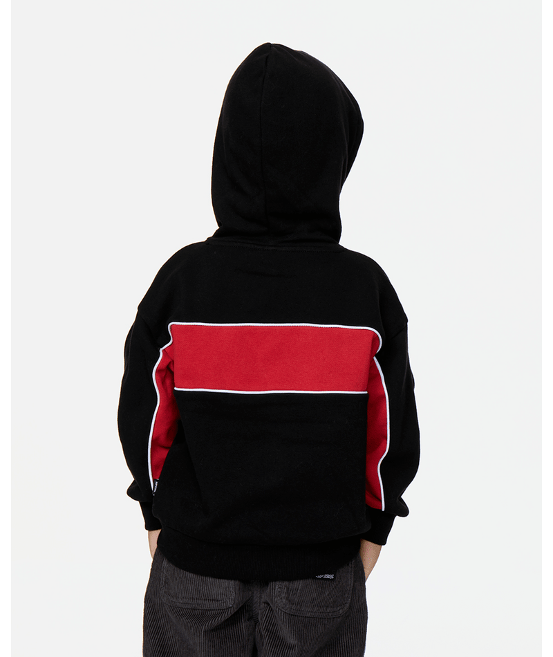 Rip Curl Panel Beater Hood-Boy in BLACK