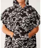 Rip Curl Sessions Hooded Towel in WASHED BLACK