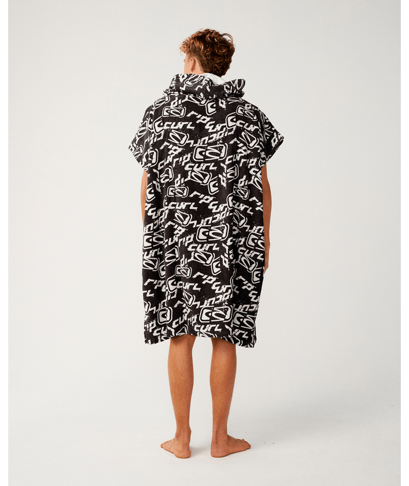 Rip Curl Sessions Hooded Towel in WASHED BLACK