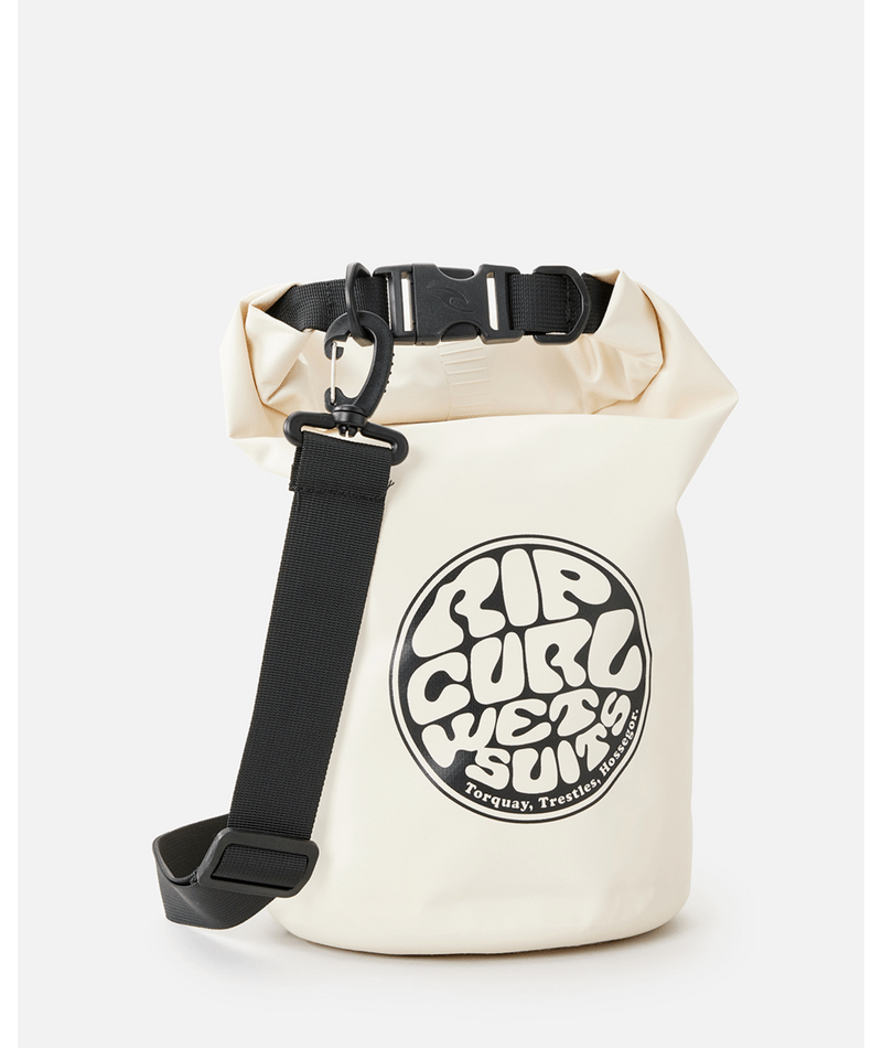 Rip Curl Surf Series 10l Barrel Bag in OFF WHITE/BLACK