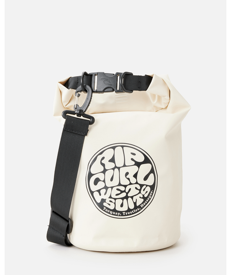 Rip Curl Surf Series 10l Barrel Bag in OFF WHITE/BLACK