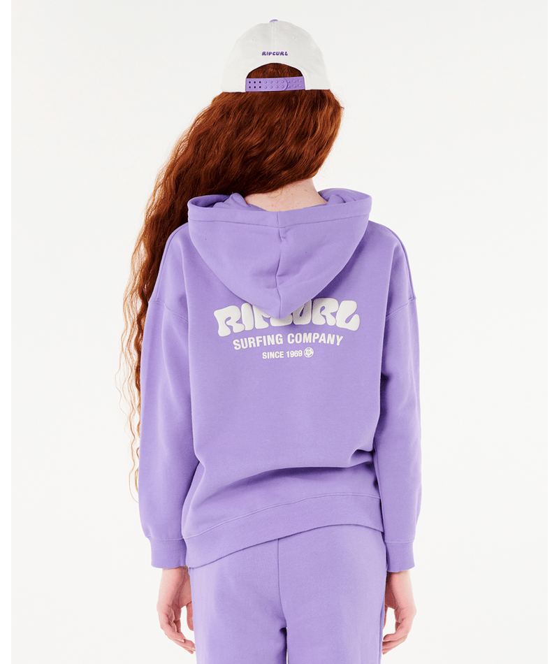 Rip Curl Surf Puff Hood-Girl in PURPLE
