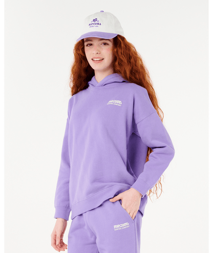 Rip Curl Surf Puff Hood-Girl in PURPLE