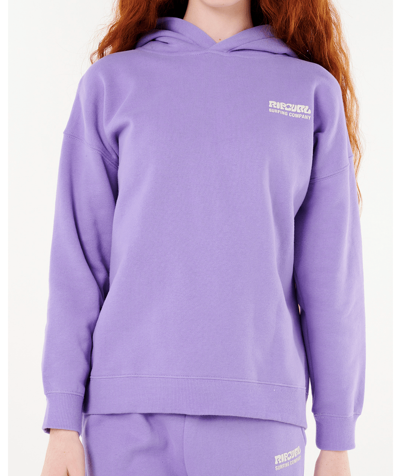 Rip Curl Surf Puff Hood-Girl in PURPLE
