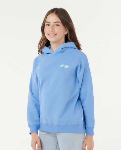 Rip Curl Surf Puff Hood-Girl in BLUE