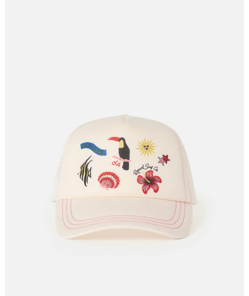 Rip Curl Mixed Revival Trucker-Girl in Off White