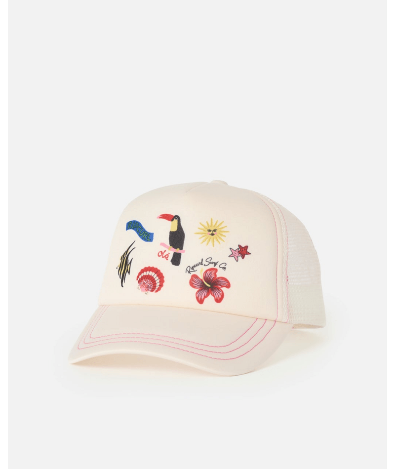 Rip Curl Mixed Revival Trucker-Girl in Off White