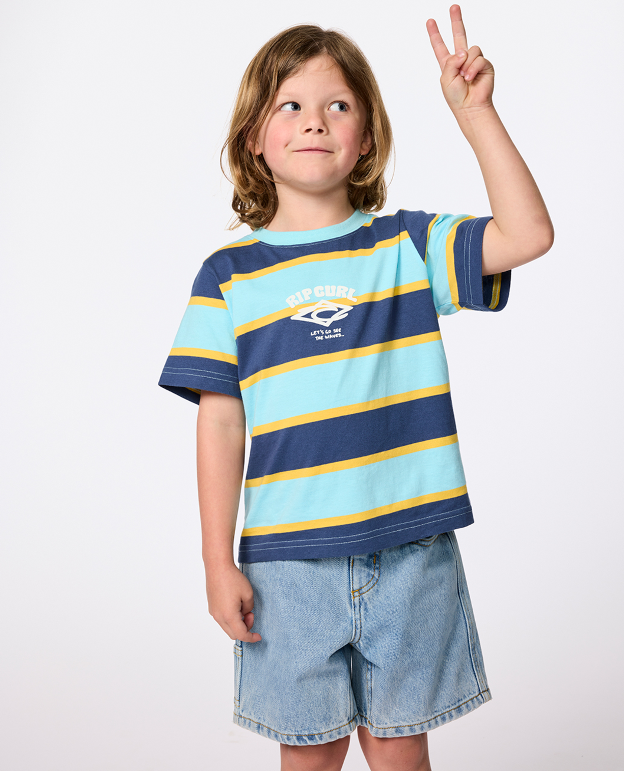 Rip Curl Stripe Tee -Boy in BLUE