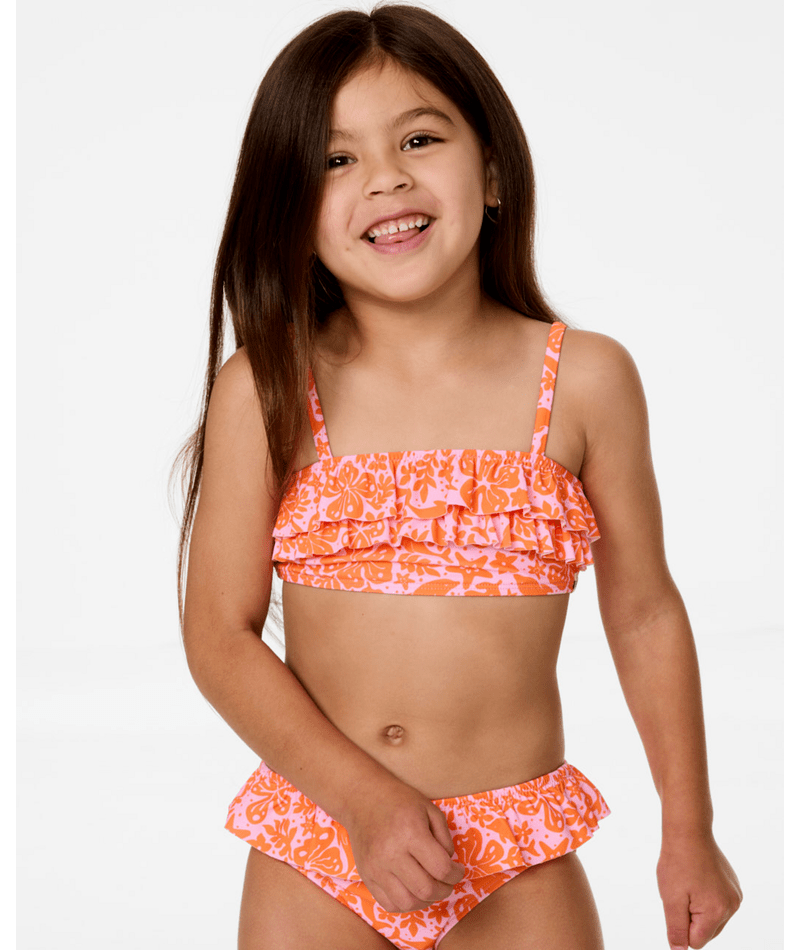 Rip Curl Sun Swell Frill Bikini - Girl in MANDARIN ORANGE