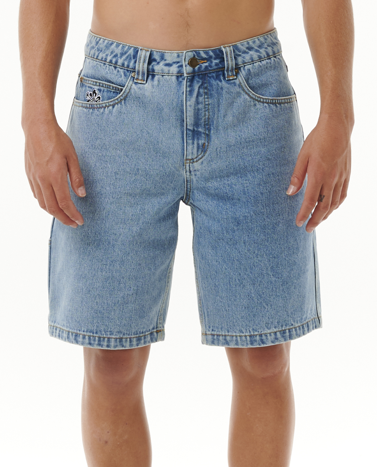 Rip Curl Super Computer Denim Walkshort in WASHED BLUE