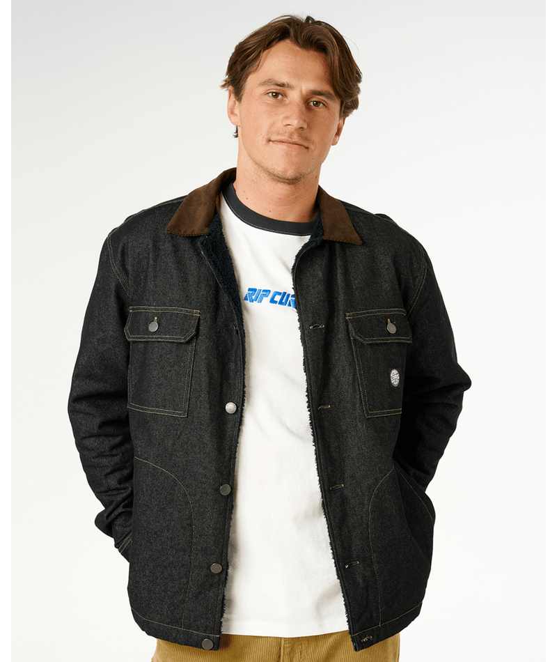 Rip Curl Premium Surf Sherpa Jkt in BLACK