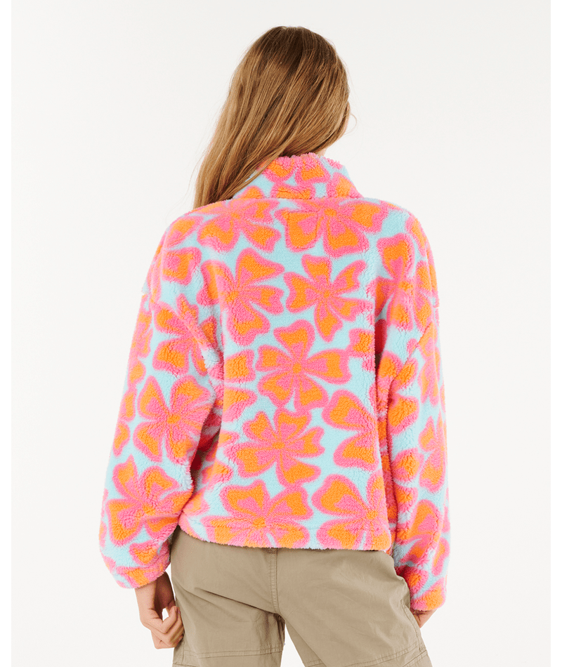 Rip Curl Neon Isles Polar Fleece-Girl in AQUA