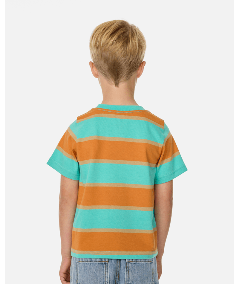 Rip Curl Ride The Wave Stripe Tee - Boy in VITAMIN C