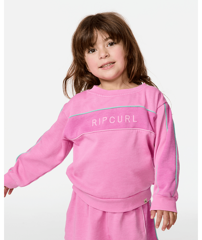 Rip Curl Surf Revival Crew - Girl in CLOUD PINK