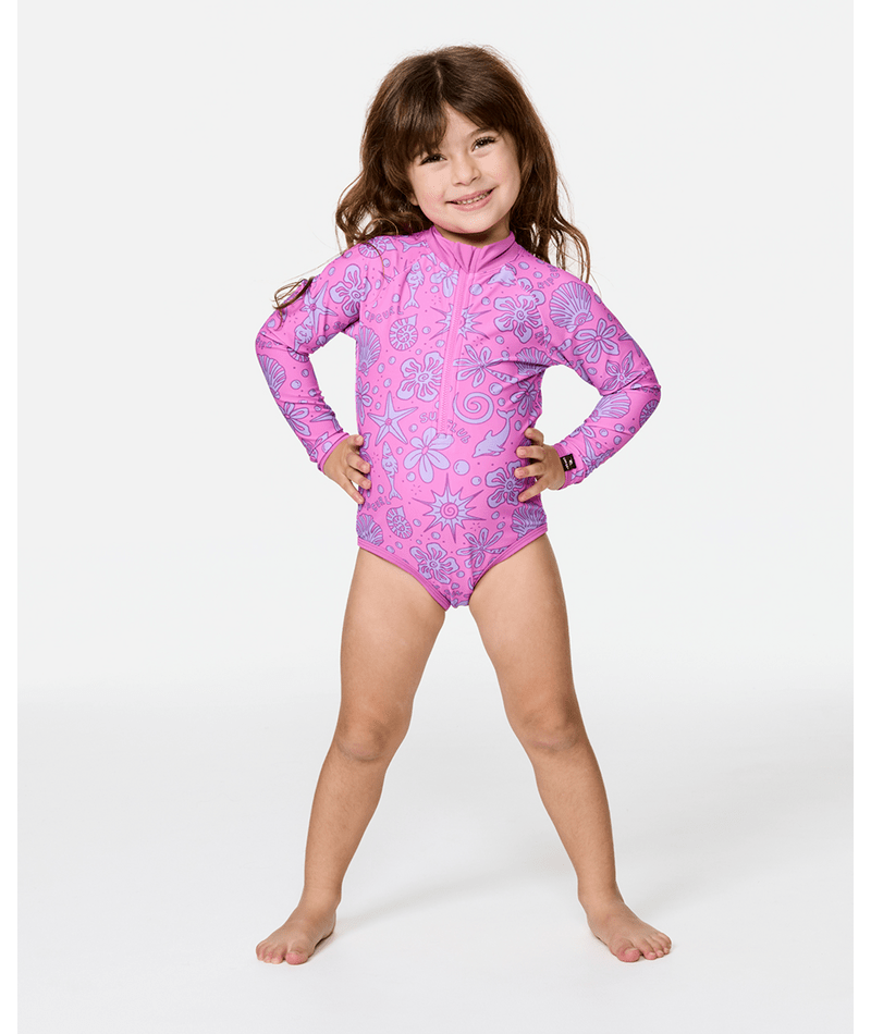 Rip Curl Sun Sesh Polar Fleece - Girl in WILD BERRY