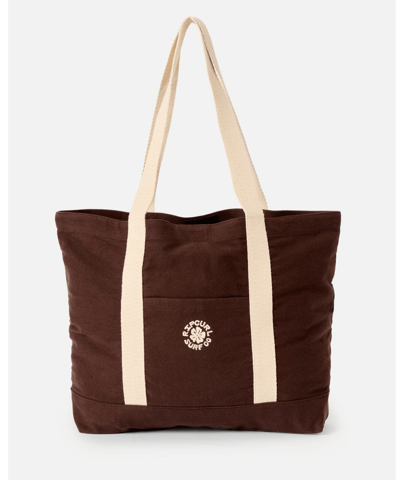 Rip Curl Mixed Logo 25l Tote in Brown/Off White