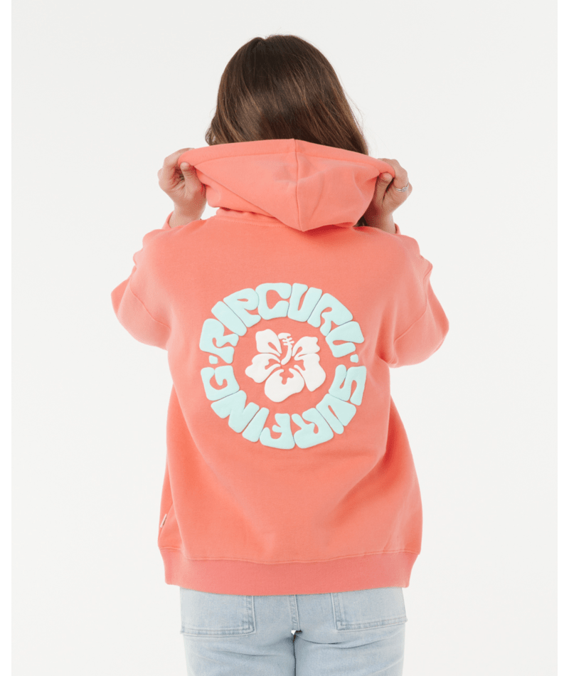 Rip Curl Luxe Surf Hood-Girl in WATERMELON