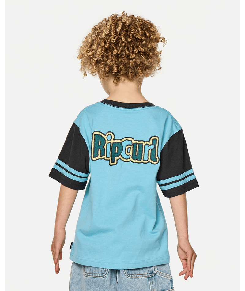 Rip Curl Paddle Out Logo Tee-Boy in WAVE POOL