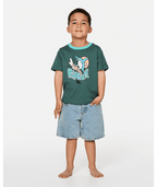 Rip Curl Paddle Out Art Tee-Boy in MUTED GREEN
