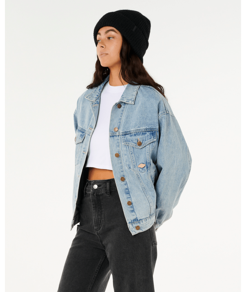 Rip Curl Cruisin Denim Jacket in VINTAGE BLUE