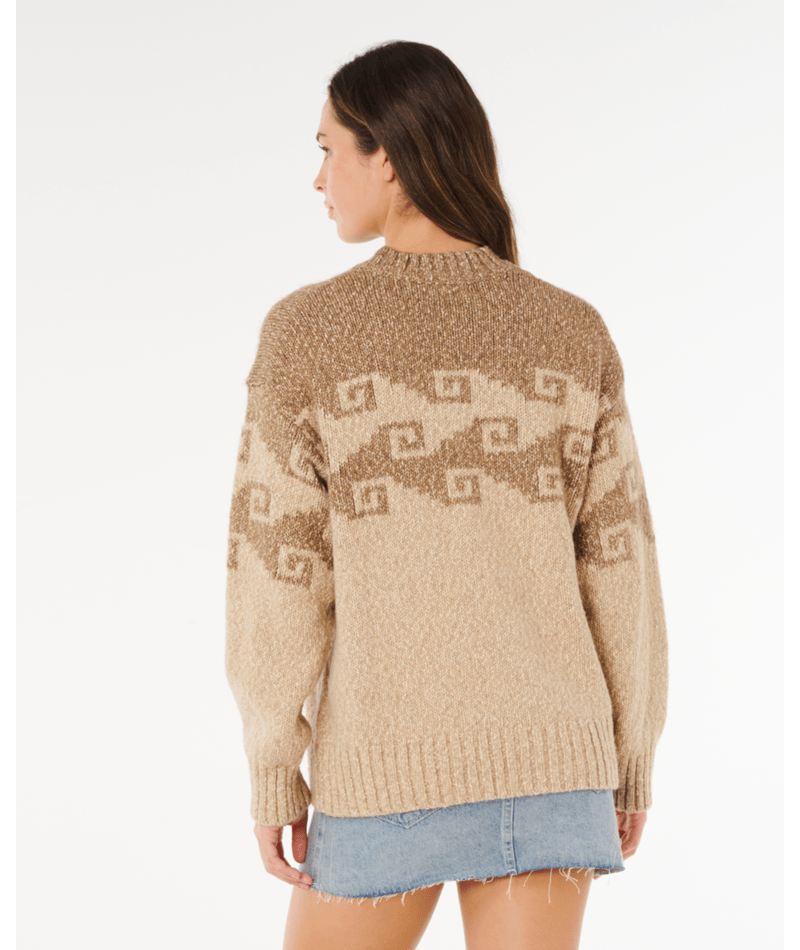 Rip Curl Pacific Coast Sweater in BROWN