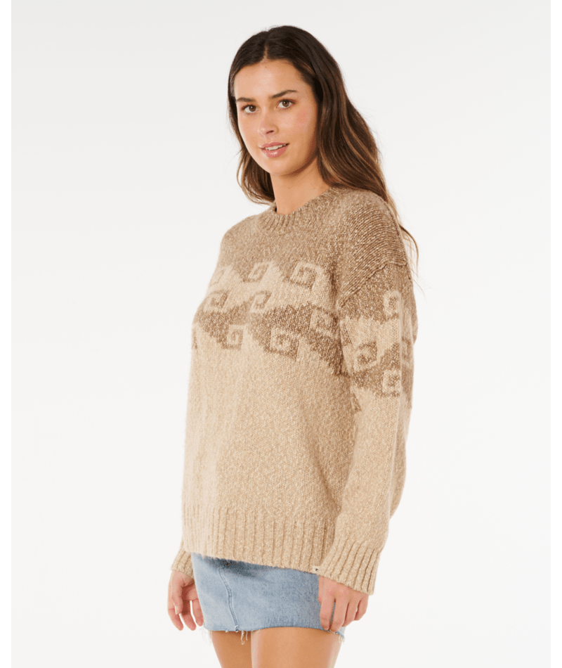 Rip Curl Pacific Coast Sweater in BROWN