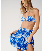 Rip Curl Groove Tiered Mini Skirt in BLUE