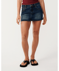 Rip Curl Archive: Denim Mini Skirt in DUSTY BLUE