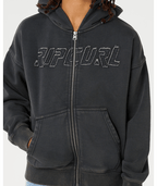 Rip Curl Liquid Trips Z/T Hood -Boy in WASHED BLACK