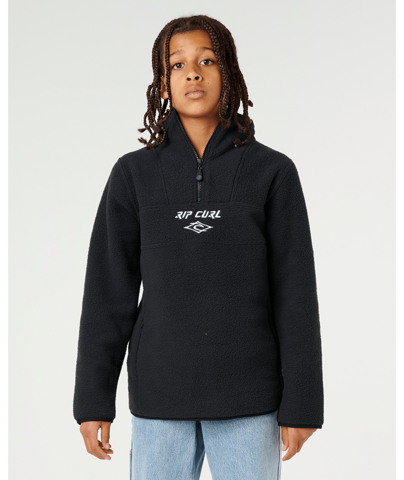 Rip Curl Bells Polar Fleece-Boy in BLACK
