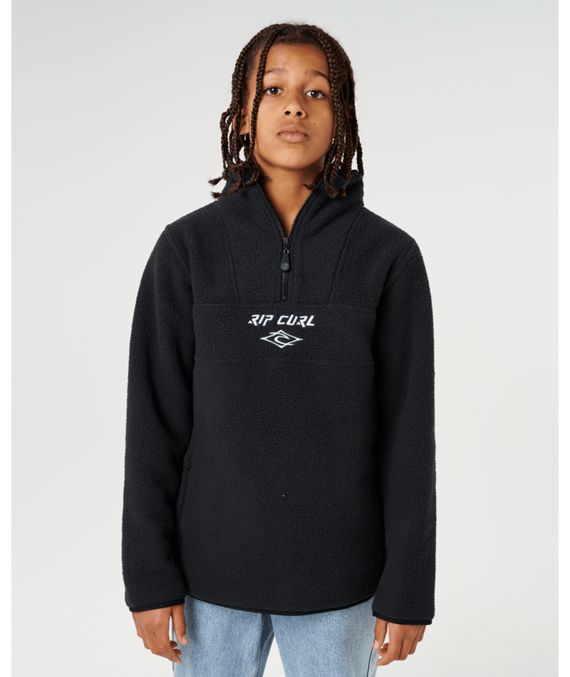 Rip Curl Bells Polar Fleece-Boy in BLACK