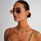 Le Specs MYTHIC GOLD in LIGHT BROWN MONO