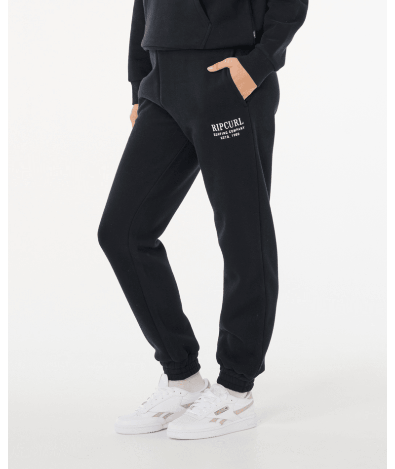 Rip Curl Surf Staple Trackpant in BLACK