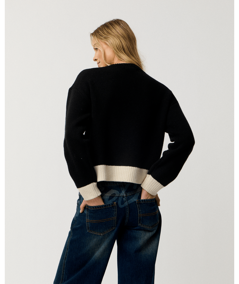 Rip Curl Archive: Script Knit in BLACK