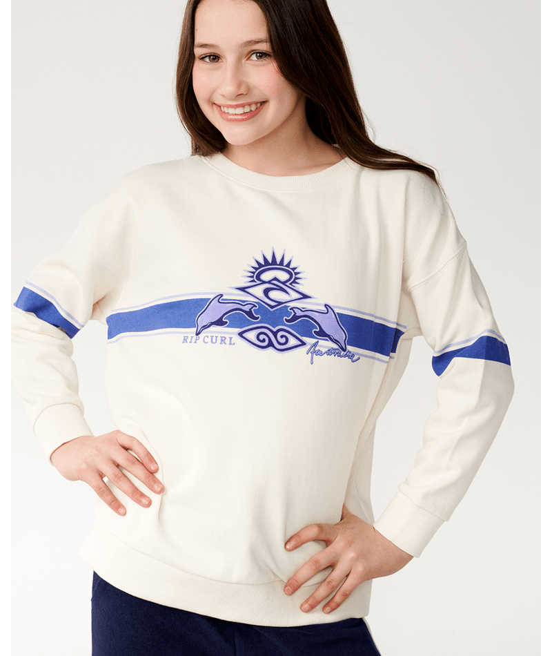 Rip Curl Archive Dolphin Crew - Girls in BONE