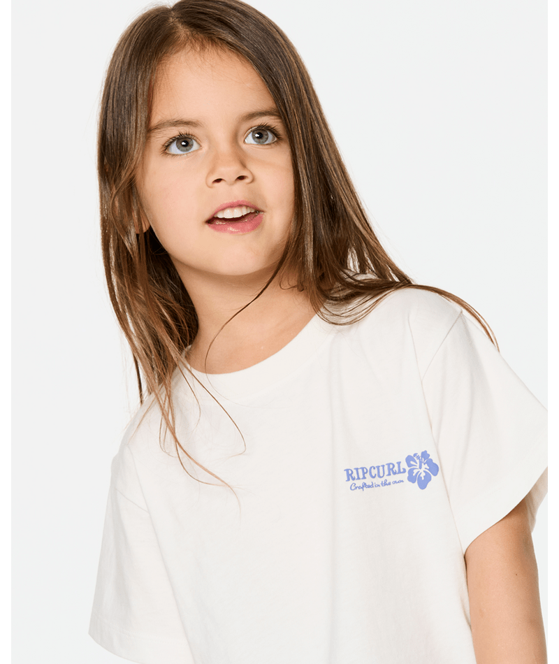 Rip Curl Surf Puff Standard Tee -Girl in BONE/BLUE