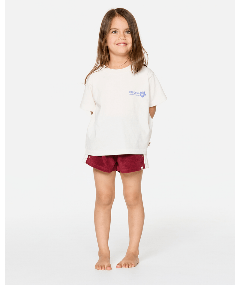 Rip Curl Surf Puff Standard Tee -Girl in BONE/BLUE