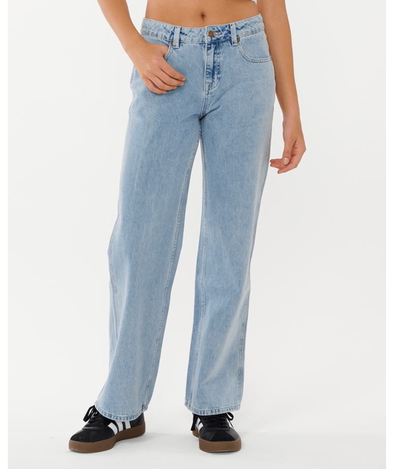 Rip Curl Aggie Relaxed Jeans in VINTAGE BLUE