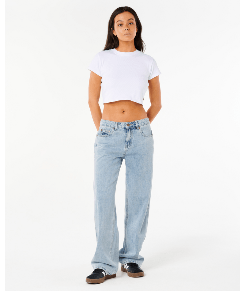 Rip Curl Aggie Relaxed Jeans in VINTAGE BLUE