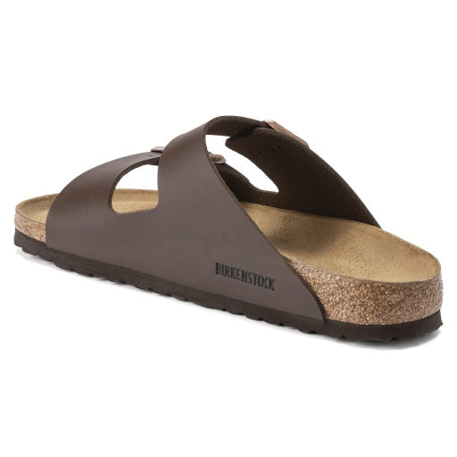 Birkenstock Arizona Dark Brown Birko-Flor Narrow in Dark Brown