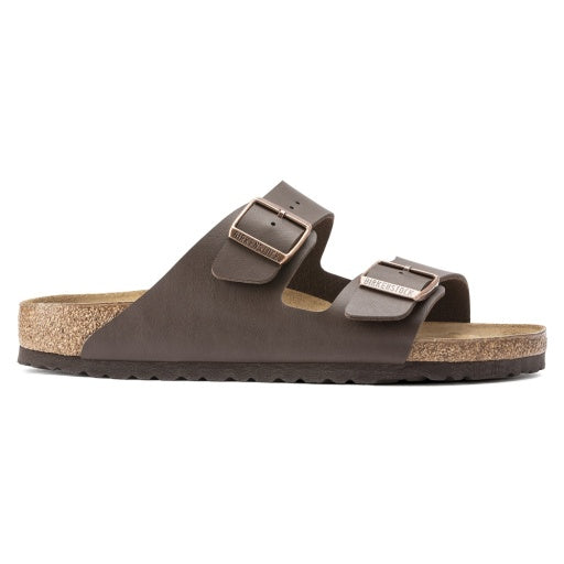 Birkenstock Arizona Dark Brown Birko-Flor Narrow in Dark Brown