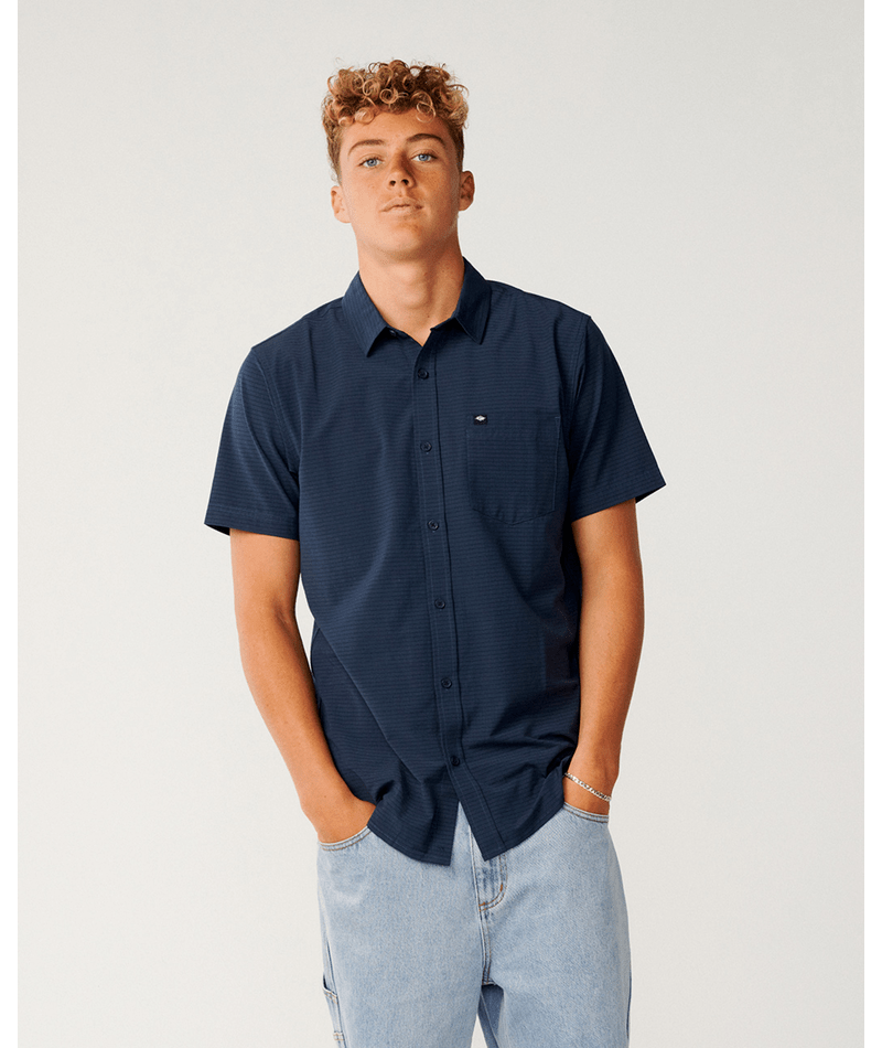 Rip Curl Vaporcool Aerotech S/S Shirt in DARK NAVY
