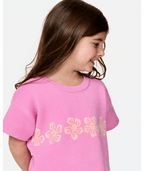 Rip Curl Sunshine Jacquard Tee - Girl in CLOUD PINK